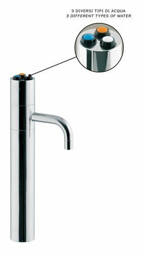 Elektronische 3-Wege-Sodaarmatur Zapfhahn TRIX EL für Untertisch-Wassersprudler