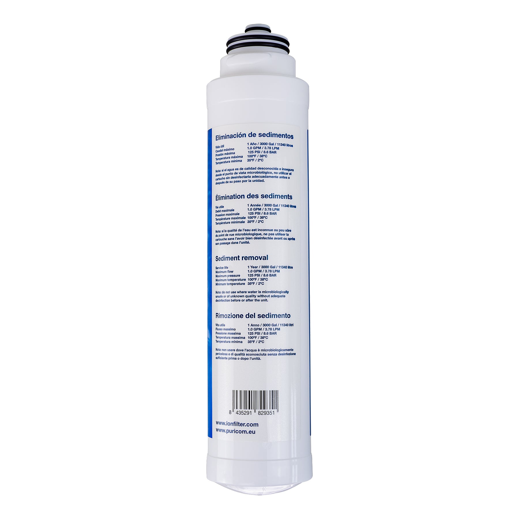 AORA Ersatzfilter für FT-LINE 3 Aktivkohle Wasserfilter mit UF - Filtration