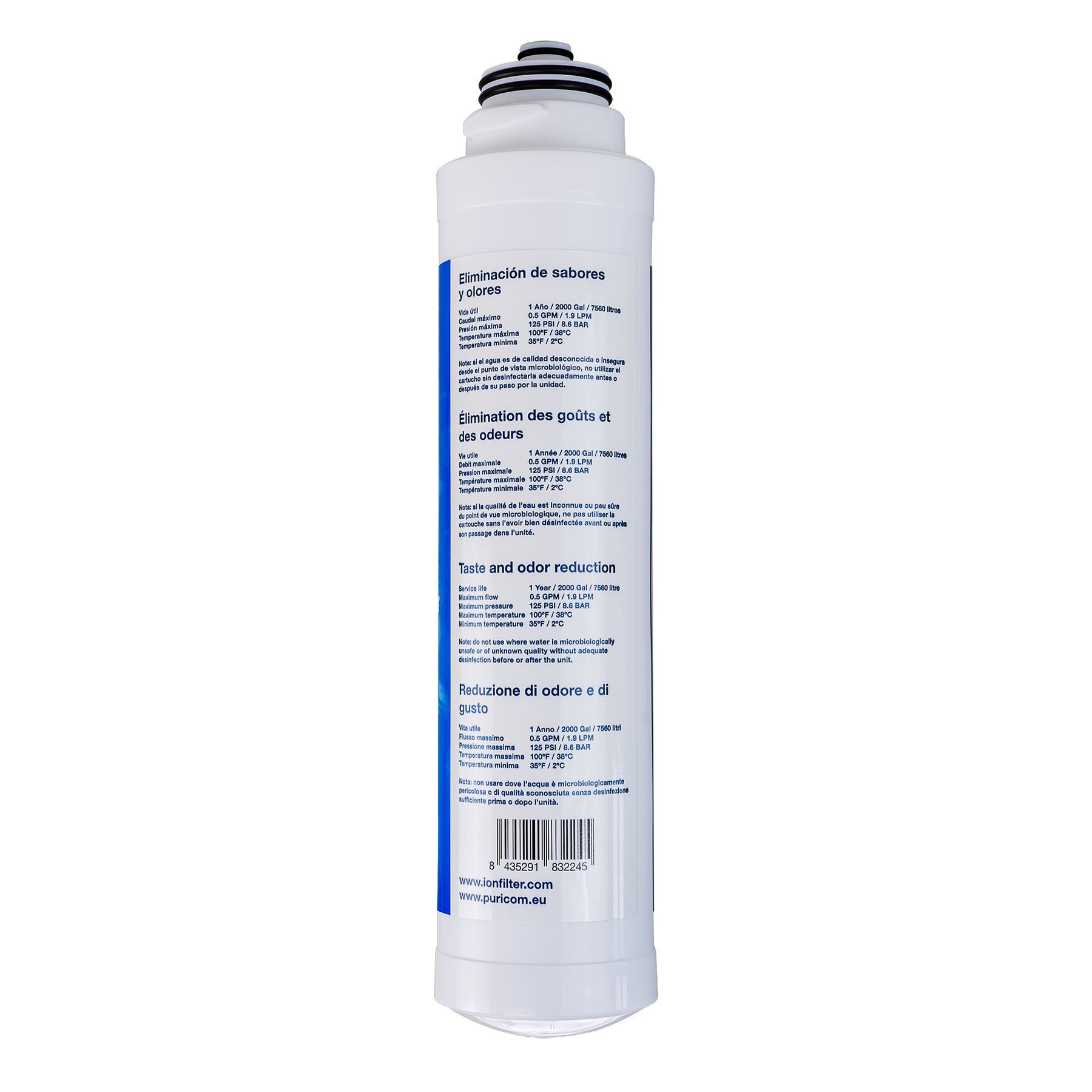 AORA Ersatzfilter für FT-LINE 3 Aktivkohle Wasserfilter mit UF - Filtration