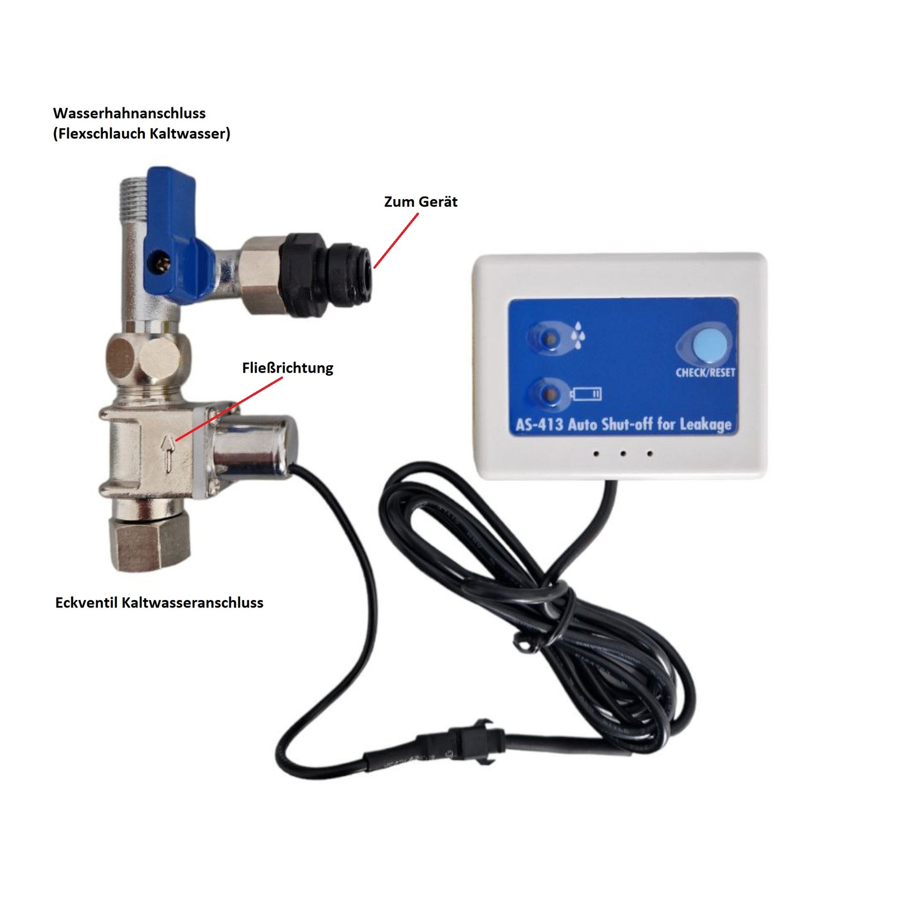 Elektronischer AQUA STOP - Lekageschutz
