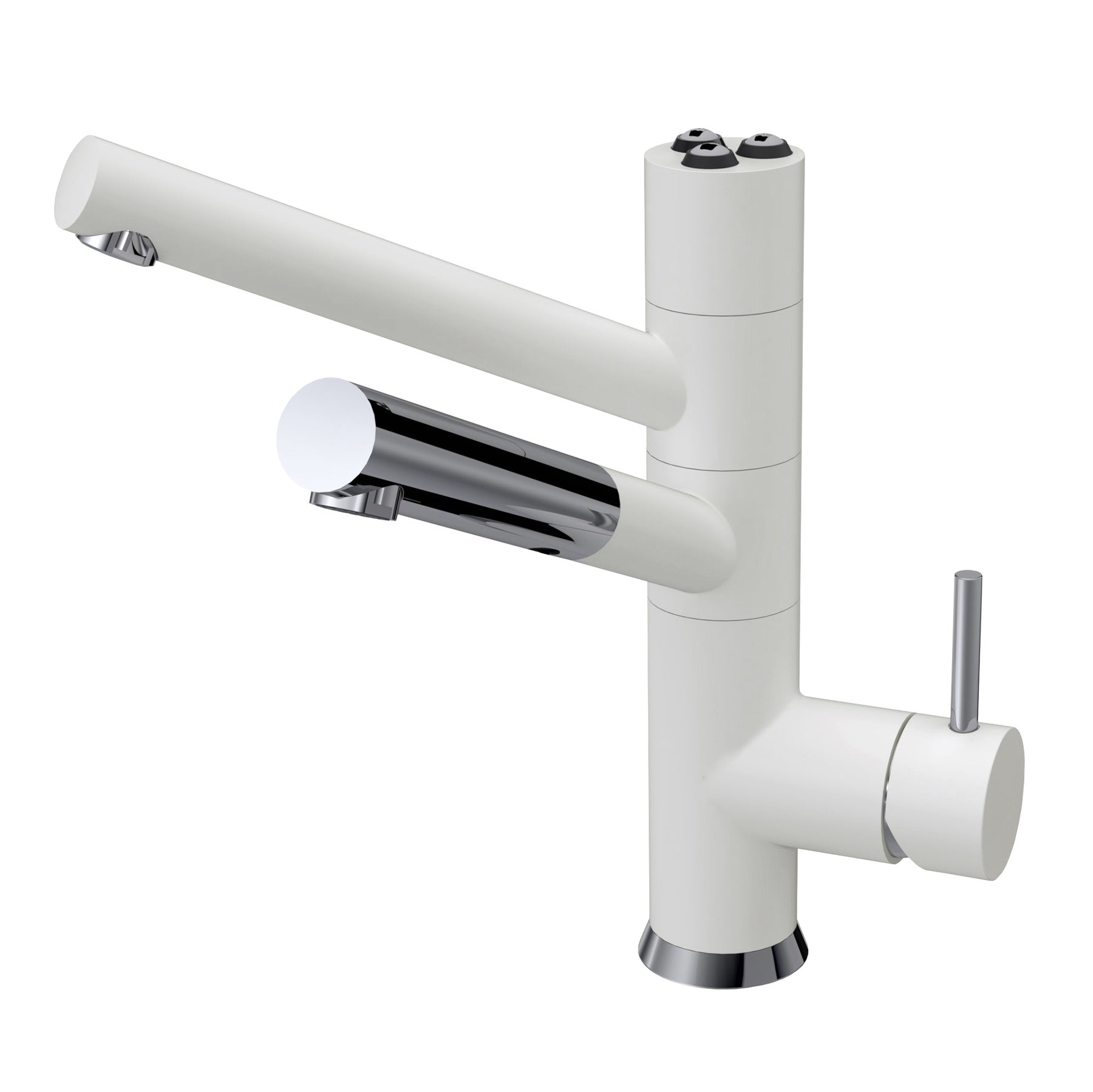 5 Wege Wasserhahn CUCINA IDEALE weiss