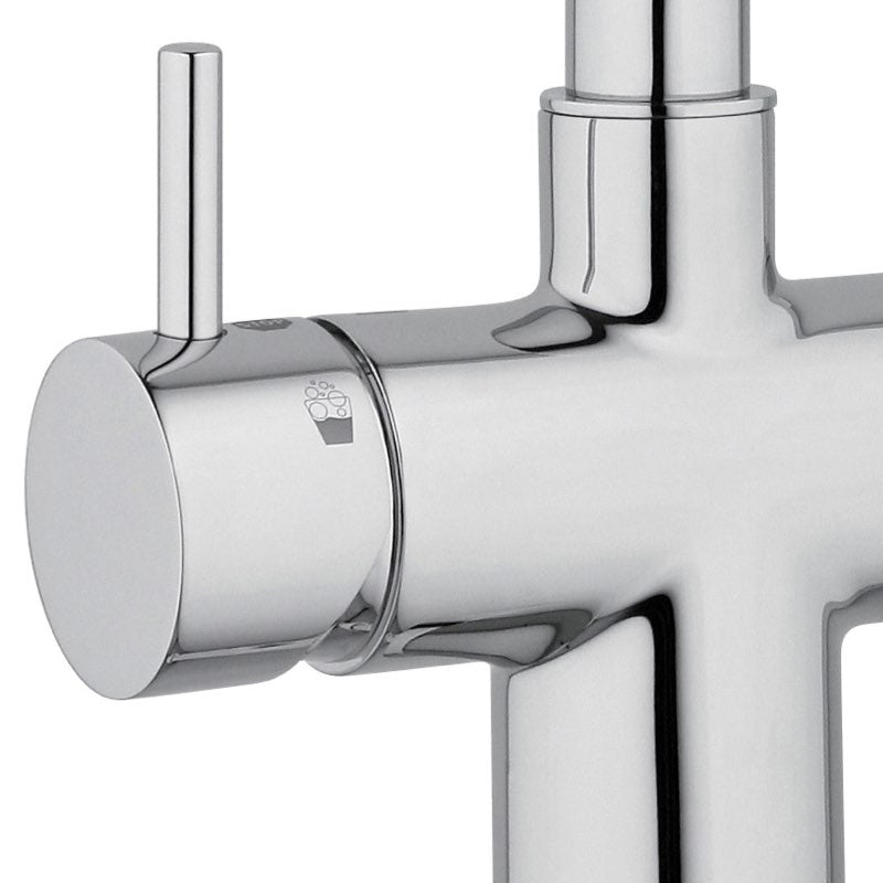 SPRUDELUX® Untertisch-Trinkwassersystem INOX ULTRA FLAT WiFi inkl. 5-Wege-Armatur NOBIUS L-Auslauf