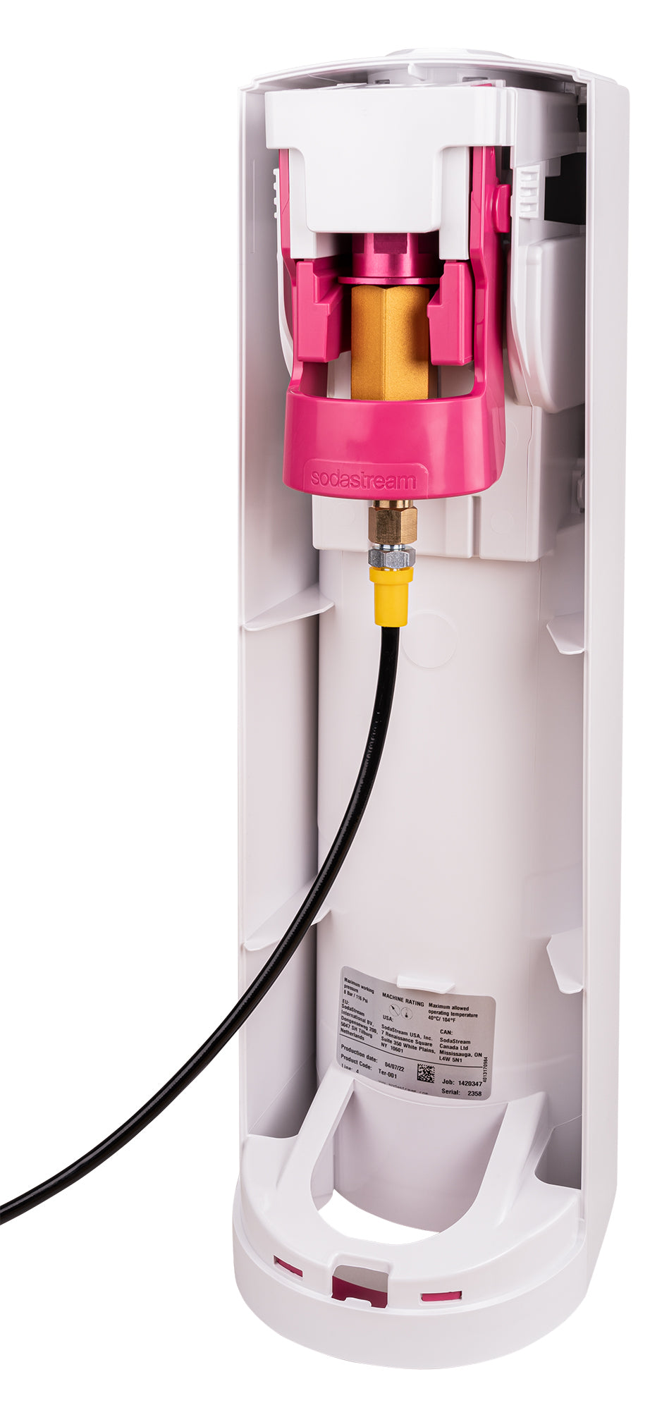 Adapter-Hochdruckschlauch für größere CO2 Flaschen geeignet für Wassersprudler SODASTREAM DUO QUICK CONNECT QC, Art und Terra