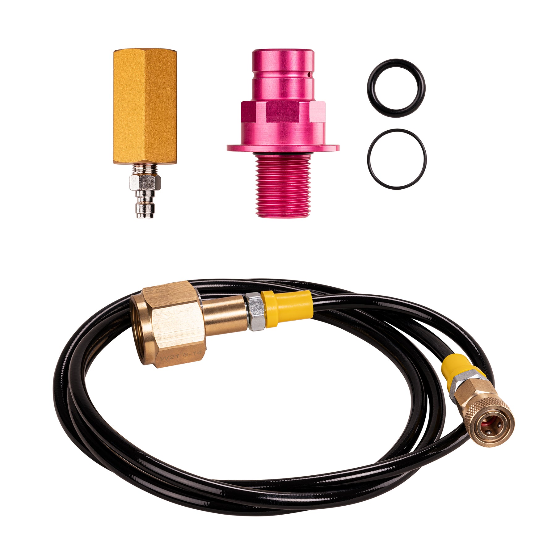 Adapter-Hochdruckschlauch + 2 kg CO2 Eigentumsflasche gefüllt geeignet für Wassersprudler SODASTREAM DUO QUICK CONNECT QC, Art und Terra