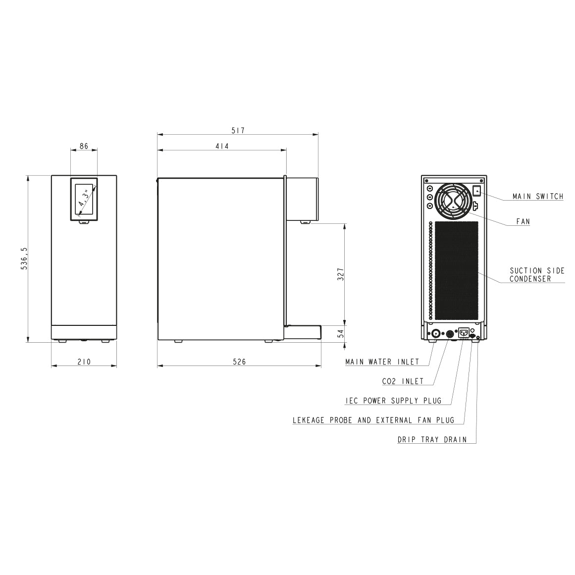 Auftisch-Trinkwassersystem SPRUDELUX® SPRINT 40 Liter / Stunde