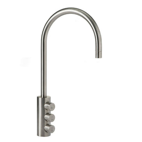 3-Wege-Sodaarmatur GM 6180M.390 Edelstahl Optik