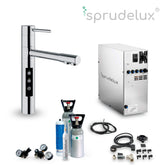 Untertisch-Trinkwassersystem INOX Wassersprudler inkl. 5-Wege-Armatur STELLA