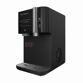 SPRUDELUX SUPREME – Premium Tafelwasseranlage mit Umkehrosmose, CO2 & Heißwasserfunktion – Wasserspender mit Filter & UVC-Technologie – Festwasseranschluss