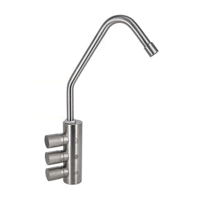 SPRUDELUX® POWER SODA Untertisch-Tafelwassersystem – Wassersprudler mit 3-Wege-Armatur DELTA INOX & 2 kg CO2-Flasche – Sprudelwasser direkt aus dem Wasserhahn