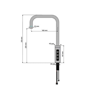 SPRUDELUX® 3-Wege-Touch-Armatur inkl. Controller für viele Untertisch-Tafelwasseranlagen