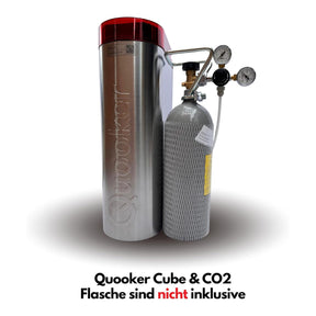 CO2 Druckminderer für Mehrwegflaschen inkl. Connector geeignet für Quooker