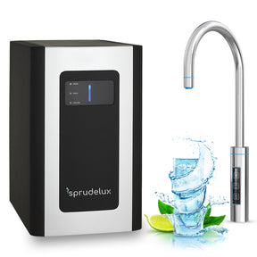 Untertisch-Tafelwasseranlage SPRUDELUX® BLUE DIAMOND inklusive 3-Wege-Touch Wasserhahn