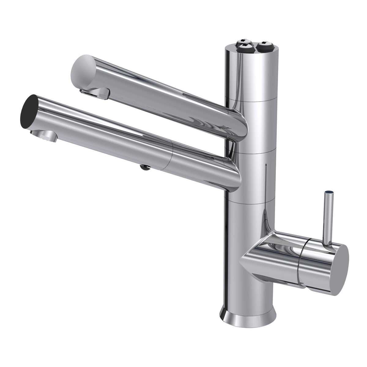 5-Wege-Wasserhahn CUCINA IDEALE mit ausziehbarer Duschbrause, Chrome