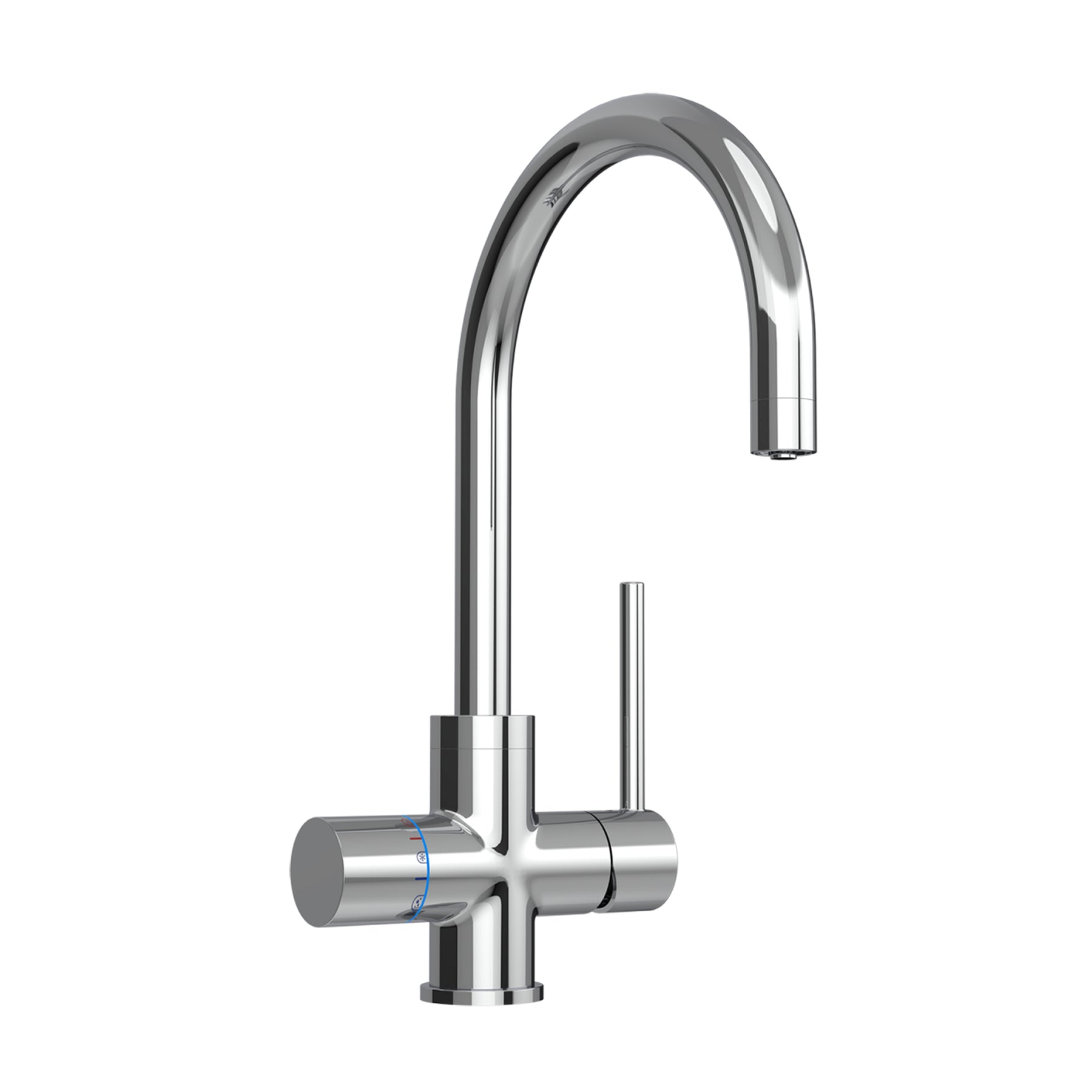 Untertisch-Tafelwasseranlage SPRUDELUX® BLUE DIAMOND inklusive 5-Wege-Armatur