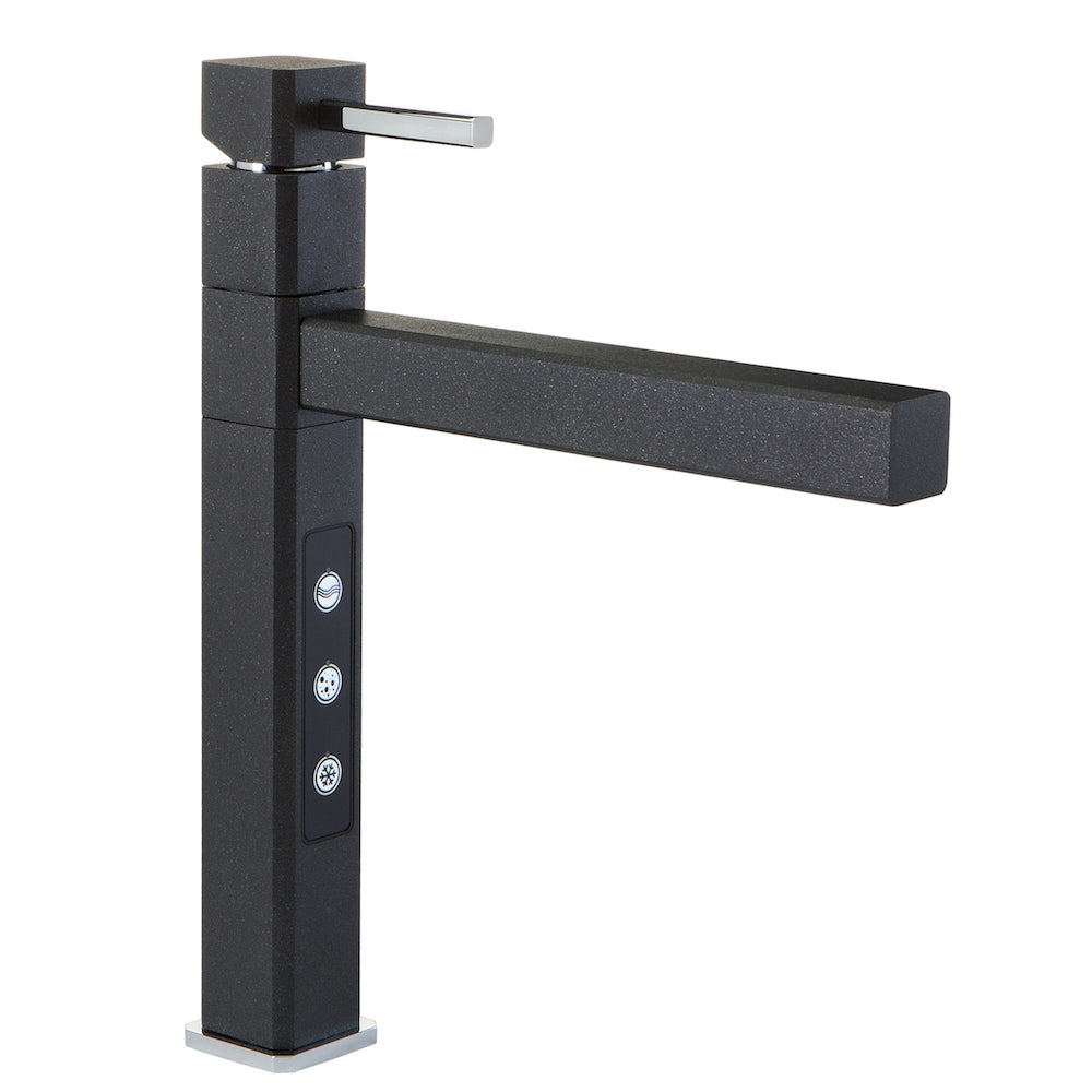 Designer 5-Wege-Wasserhahn STRATOS, Onyx