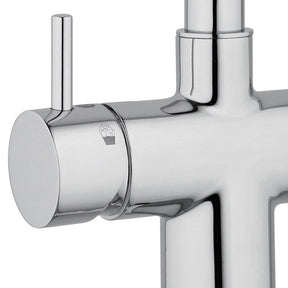 SPRUDELUX® Untertisch-Trinkwassersystem INOX ULTRA FLAT WiFi inkl. 5-Wege-Armatur NOBIUS L-Auslauf