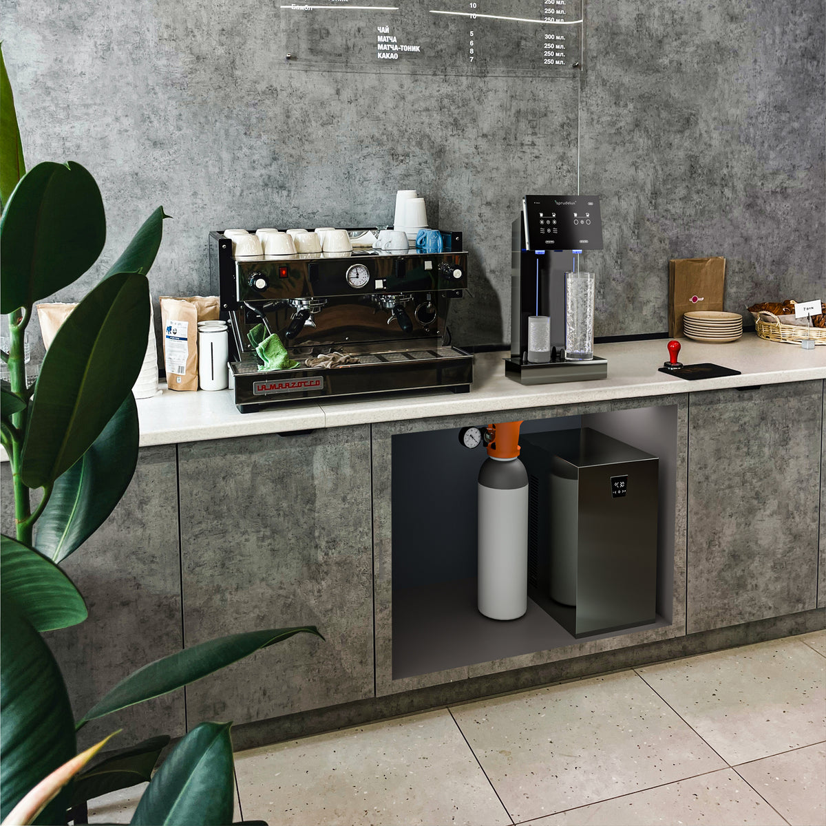 Untertisch-Trinkwassersystem SPRUDELUX® QUANTUM 90 / 150 Liter / Stunde; mechanisch