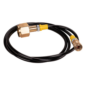 CO2 Adapter W21.8-14 auf TR21-4 mit 1,5 m Hochdruckschlauch | Geeignet für Wassersprudler SodaStream, Soda Max, Crystal, Penguin, Play, Cool u. v. m. | Anschluss an große CO2-Flaschen | Nur für CO2 Gas geeignet