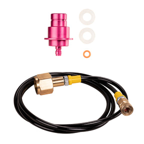 Adapter-Hochdruckschlauch + 2 kg CO2 Eigentumsflasche gefüllt geeignet für Wassersprudler SODASTREAM DUO QUICK CONNECT QC, Art und Terra