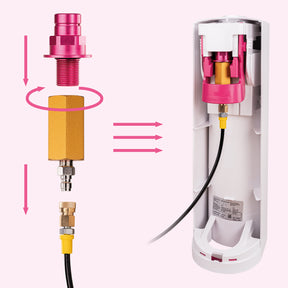 Adapter-Hochdruckschlauch + 2 kg CO2 Eigentumsflasche gefüllt geeignet für Wassersprudler SODASTREAM DUO QUICK CONNECT QC, Art und Terra
