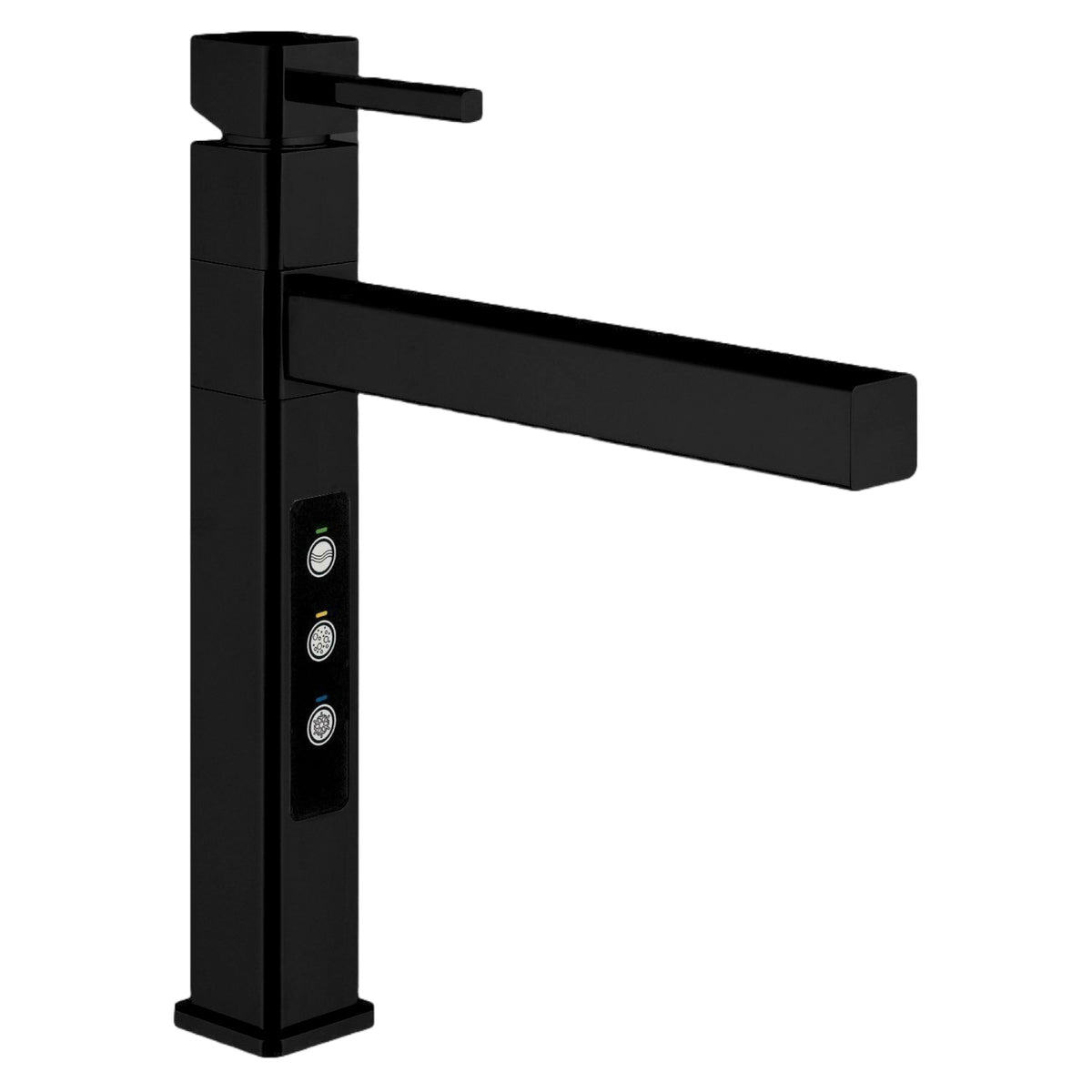 Designer Fünf-Wege-Wasserhahn STRATOS FULL BLACK