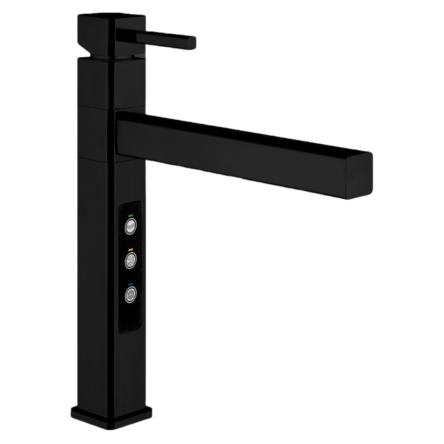 Designer Fünf-Wege-Wasserhahn STRATOS FULL BLACK