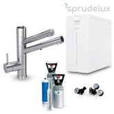 Untertisch-Trinkwassersystem SPRUDELUX POWER SODA inkl. 5-Wege-Wasserhahn CUCINA IDEALE in Chrome