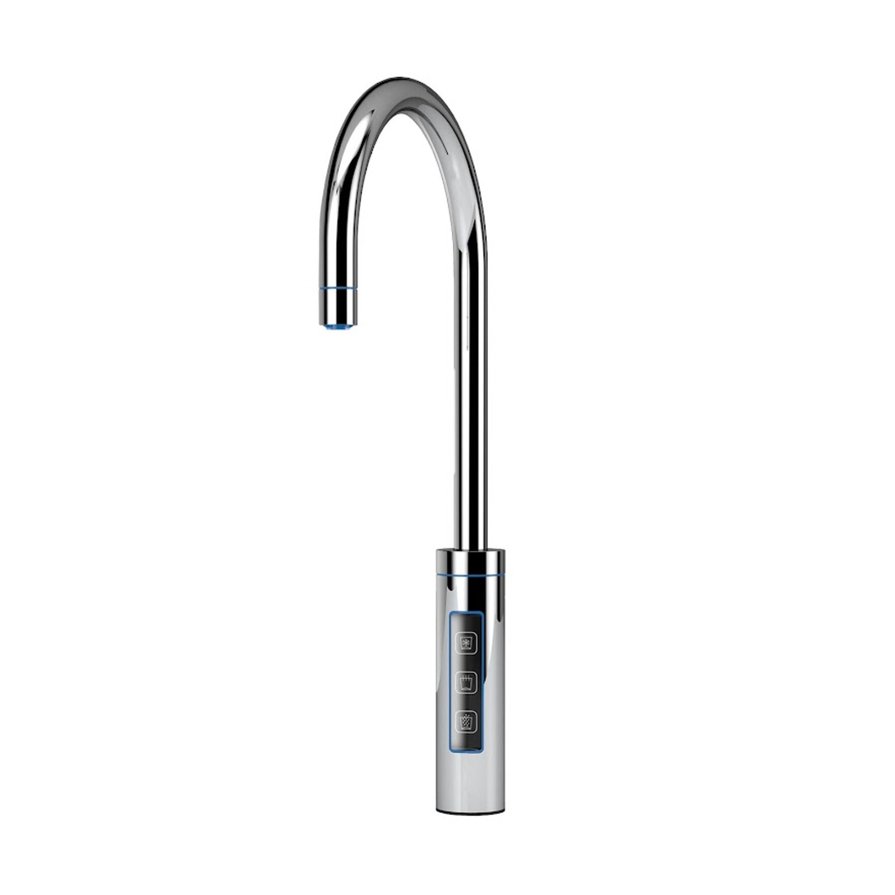 Untertisch-Trinkwassersystem INOX inkl. 3-Wege-Touch-Zusatzarmatur C- / U-Auslauf