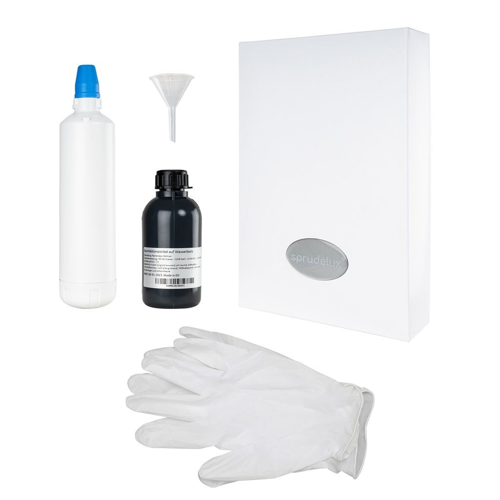 Desinfektion-Set für SPRUDELUX® Trinkwassersystem POWER SODA 2.0 Auftisch/Untertisch