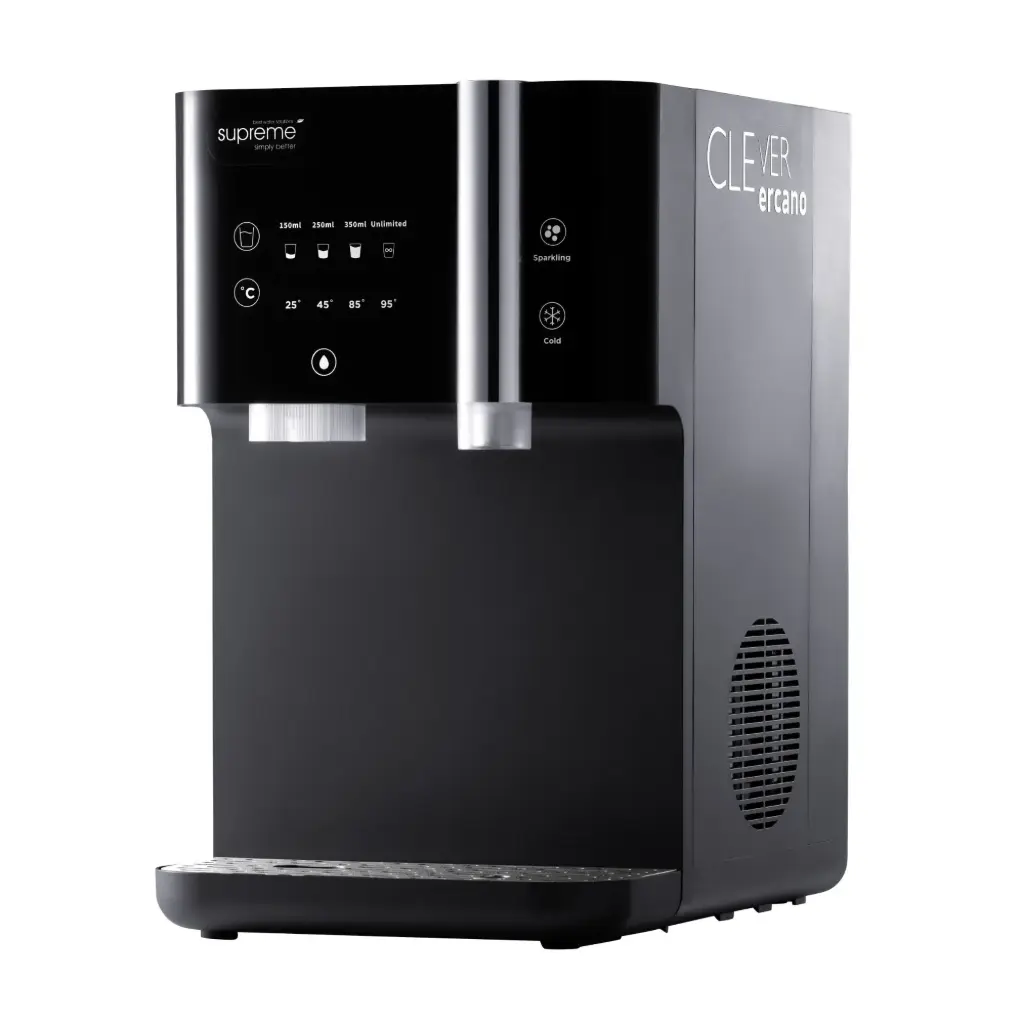 SPRUDELUX JUMAN SUPREME – Premium Umkehrosmoseanlage mit Sprudel & Heißwasserfunktion | Quick Change Filter & UVC-LED Technologie | mit Festwasseranschluss