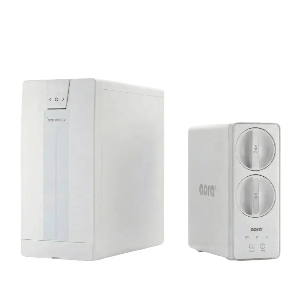 SPRUDELUX® POWER SODA Osmose - Premium Untertisch-Sprudelanlage | 20 L/Std. | höchster CO2 Gehalt | kompakt & leistungsstark | Made in Italy | mit GT600