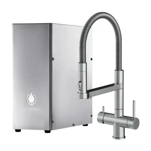 SPRUDELUX® INOX SILENT - Premium Sprudelanlage | hoher CO2 Gehalt | geräuscharm | Edelstahl | made in Italy