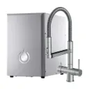 SPRUDELUX® NUOVO - Premium Umkehrosmoseanlage | hoher CO2 Gehalt | geräuscharm | Edelstahl | made in Italy