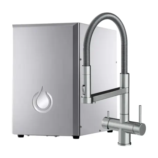 SPRUDELUX® NUOVO - Premium Umkehrosmoseanlage | hoher CO2 Gehalt | geräuscharm | Edelstahl | made in Italy