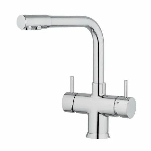 5-Wege-Armatur NOBIUS Chrom für Sprudelwasser Made in Italy