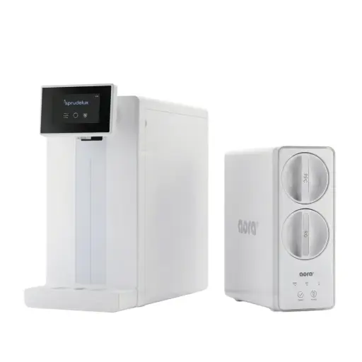 SPRUDELUX® POWER SODA Osmose - Premium Auftisch-Sprudelanlage | 20 L/Std. | höchster CO2 Gehalt | kompakt & leistungsstark | Made in Italy | mit GT600