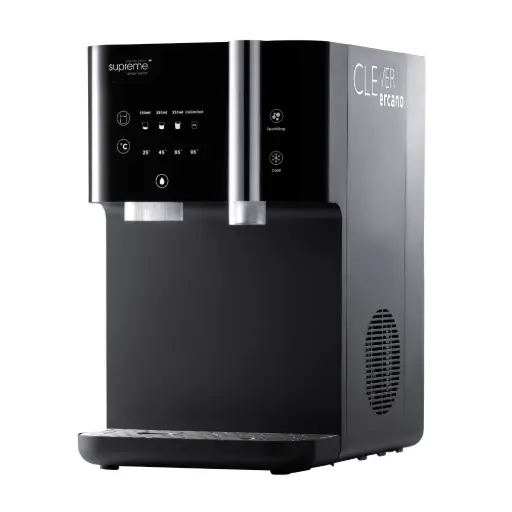 SPRUDELUX JUMAN SUPREME – Premium Umkehrosmoseanlage mit Sprudel & Heißwasserfunktion | Quick Change Filter & UVC-LED Technologie | mit Festwasseranschluss