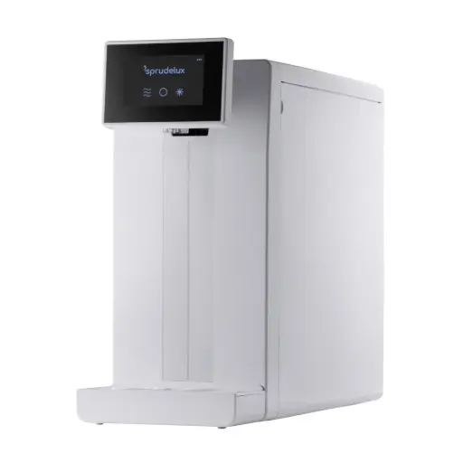 SPRUDELUX® POWER SODA Osmose - Premium Auftisch-Sprudelanlage | 20 L/Std. | höchster CO2 Gehalt | kompakt & leistungsstark | Made in Italy 🇮🇹 | mit AORA FT-Line 3 Vorfiltersystem